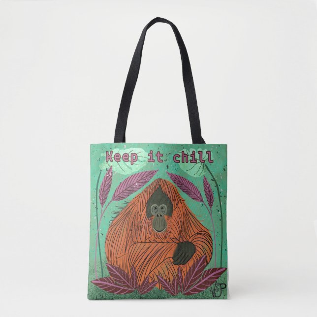 Bolsa Tote Mantenha-o calmo (Frente)