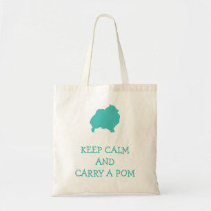 Bolsa Tote Mantenha o carregar calmo um pom