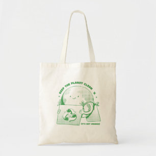 Bolsa Tote Mantenha o Planeta Limpo Não é Urano