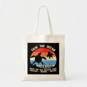 Bolsa Tote Mantenha O Reciclar De Plástico Livre Do Mar Salve
