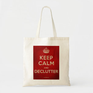 Bolsa Tote Mantenha o saco da calma & do Declutter
