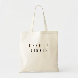 Bolsa Tote Mantenha-o simples