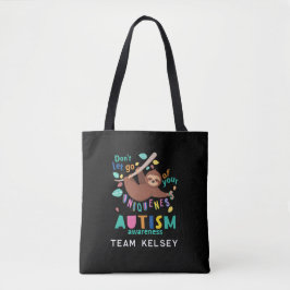 Bolsa Tote Mantenha-Se À Sua Consciência Única E Autismo.