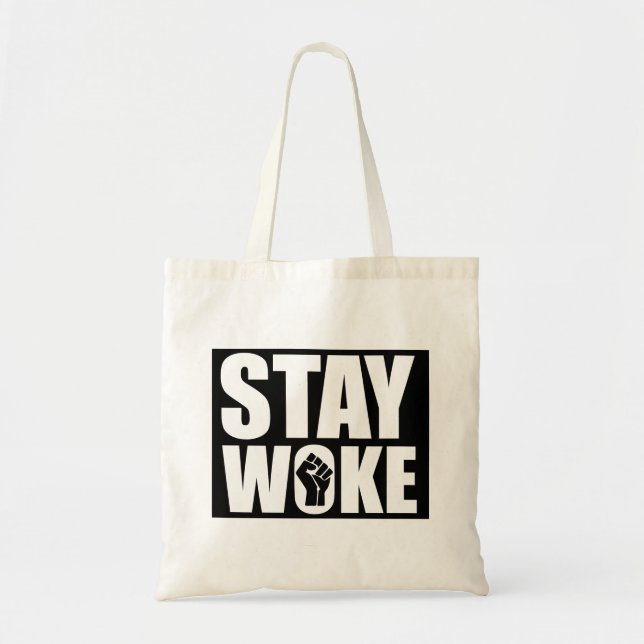 Bolsa Tote Mantenha-se Acordado (Frente)