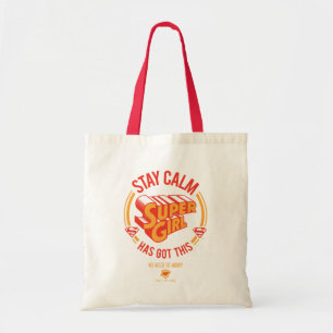 Bolsa Tote Mantenha-Se Calma, A Supergirl Tem Isto