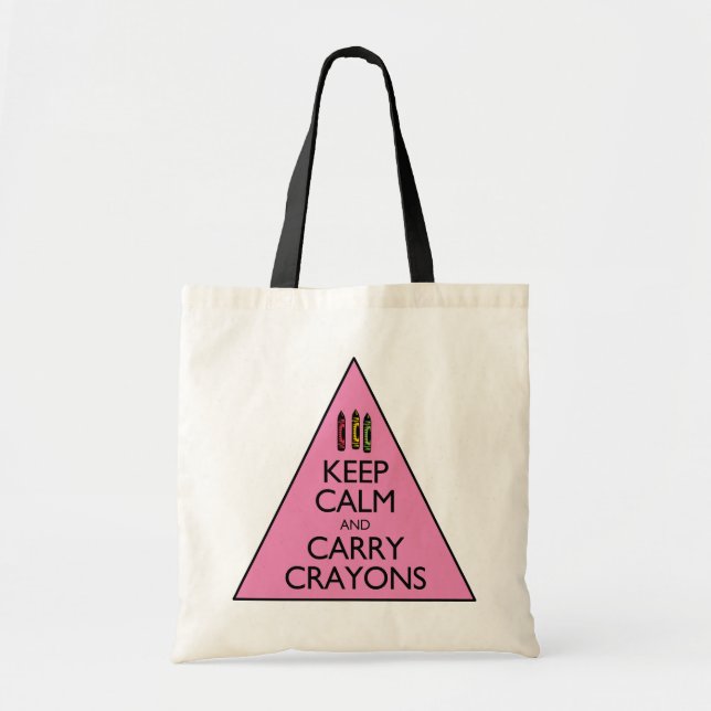 Bolsa Tote Mantenha-se calmo e Carregar (Frente)