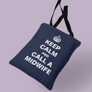 Bolsa Tote Mantenha-se calmo e chame uma mulher de toalha