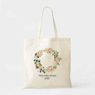 Bolsa Tote Mantenha-se verde cor-de-rosa laranja Elegante Des