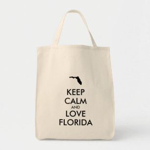 Bolsa Tote MANTER CALM e AMAR FLORIDA personalizável