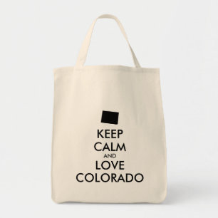 Bolsa Tote MANTER CALM e AMOR COLORADO personalizáveis