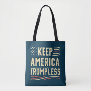 Bolsa Tote MANTER O mapa de bandeira americano TRUMPLESS