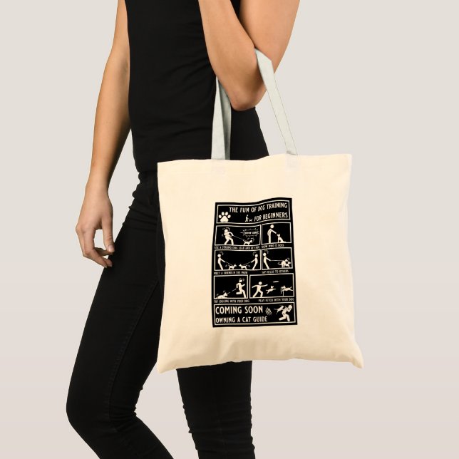 Bolsa Tote Manual de instruções de treinamento de cães engraç (Frente (produto))
