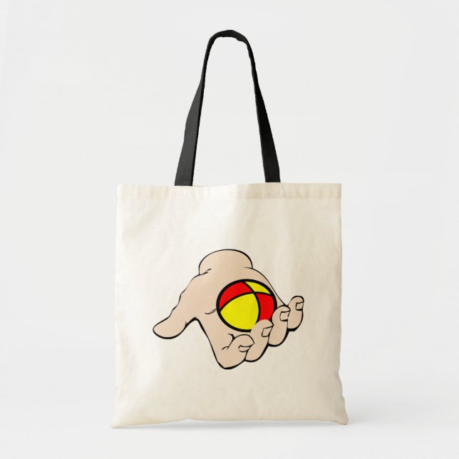 Bolsa Tote Mão com a Bola de Toque malabarista (Frente)