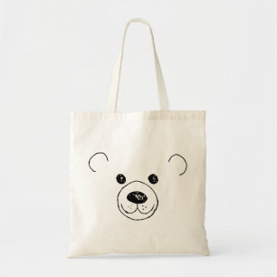 Bolsa Tote Mão Desenhada Um Urso Muito Bonito A Arte Mais Cor