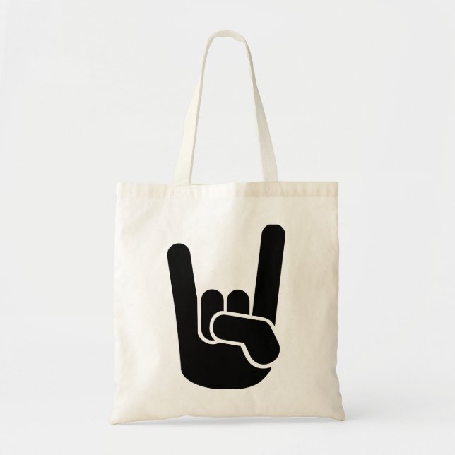 Bolsa Tote Mão do metal da rocha (Frente)