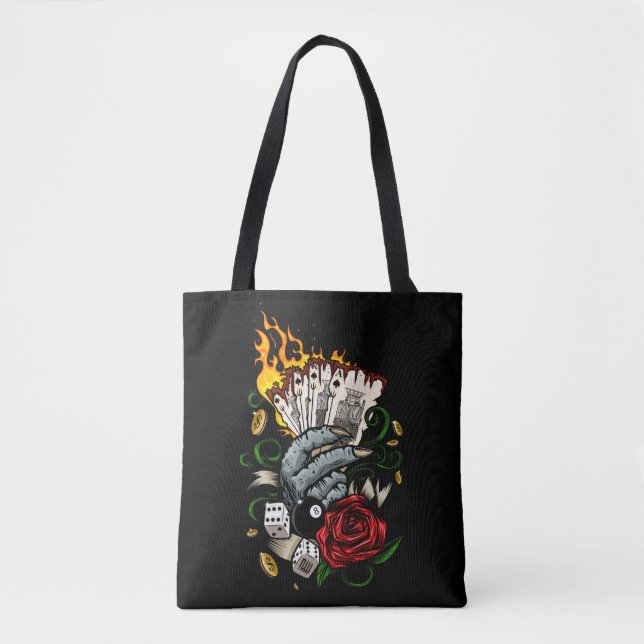 Bolsa Tote Mão Dos Cartões (Frente)