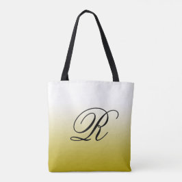 Bolsa Tote Mão Dourada sobre qualquer cor com monograma