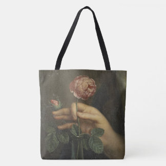 Bolsa Tote Mão e Rosa