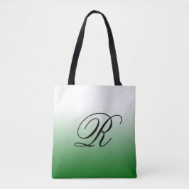 Bolsa Tote Mão Verde Sobre Qualquer Cor com Monograma