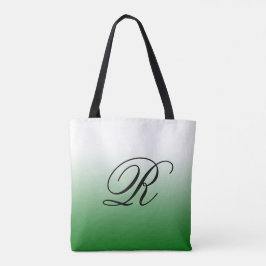 Bolsa Tote Mão Verde Sobre Qualquer Cor com Monograma