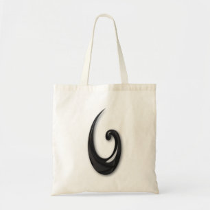 Bolsa Tote Maori-Fish Hook-obsidian