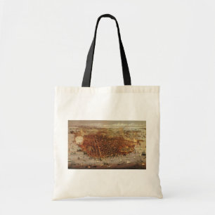 Bolsa Tote Mapa Aéreo Antigo, Cidade de São Francisco, Califó
