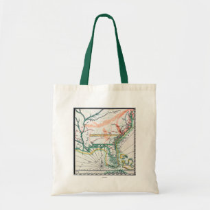 Bolsa Tote Mapa: America do Norte, 1742