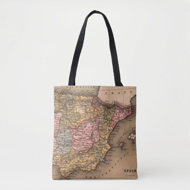 Bolsa Tote Mapa antigo antigo inspirado (5) (Frente)
