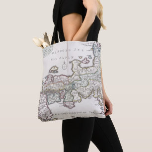 Bolsa Tote Mapa antigo de Japão 1769