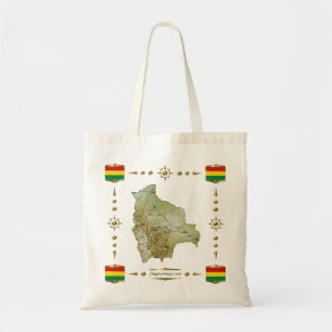 Bolsa Tote Mapa boliviano + Saco de sinalizadores