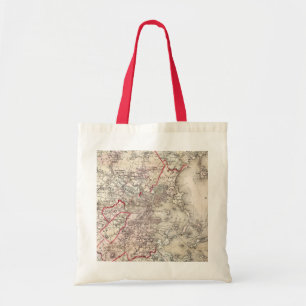 Bolsa Tote Mapa: Boston, 1883