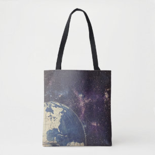 Bolsa Tote Mapa Celestial Antigo