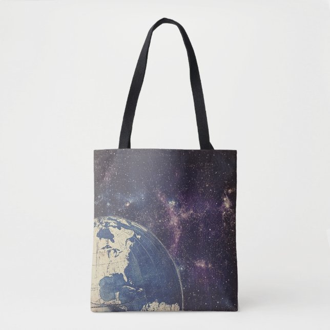 Bolsa Tote Mapa Celestial Antigo (Frente)