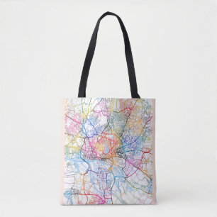 Bolsa Tote Mapa da Cidade da Alemanha de Hamburgo