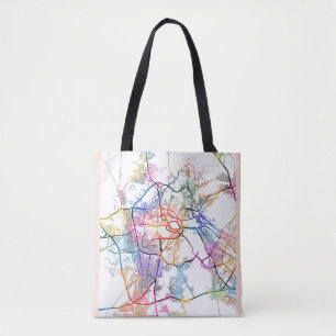 Bolsa Tote Mapa da Cidade da Arábia Saudita