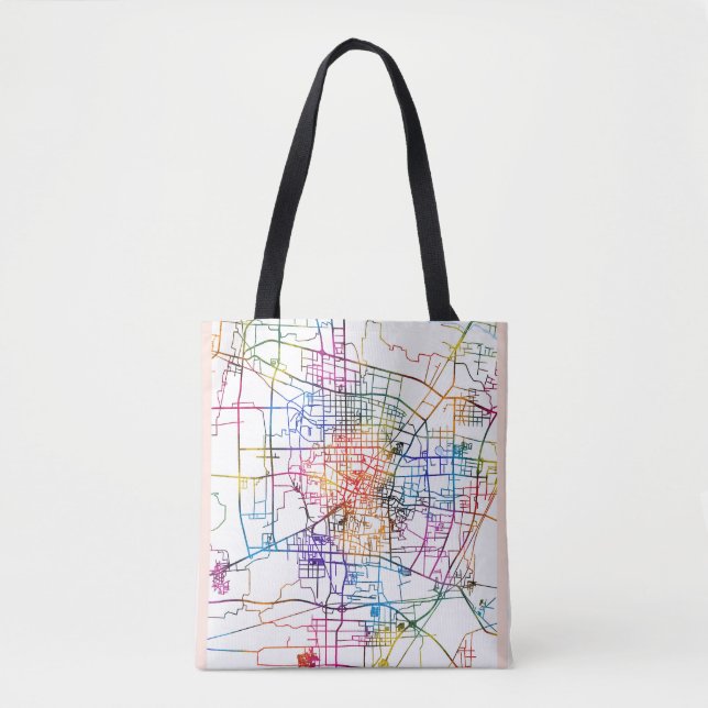 Bolsa Tote Mapa da Cidade da China (Frente)