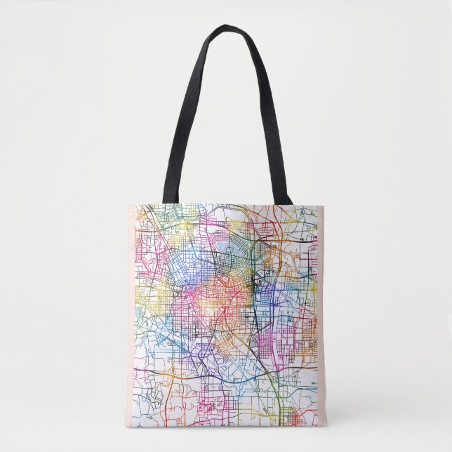 Bolsa Tote Mapa da Cidade da China de Zhengzhou (Frente)