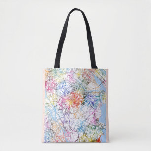 Bolsa Tote Mapa da Cidade da China em Zhongshan