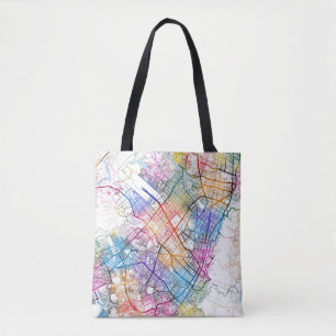 Bolsa Tote Mapa da Cidade da Colômbia em Bogotá