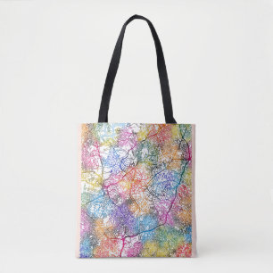Bolsa Tote Mapa da Cidade da Nigéria Ibadan