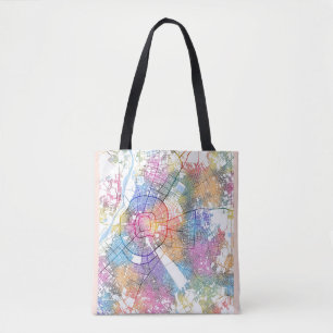 Bolsa Tote Mapa da Cidade da Serra Bolívia papais noeis Cruz