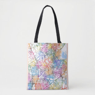 Bolsa Tote Mapa da Cidade das Filipinas no Caloocan