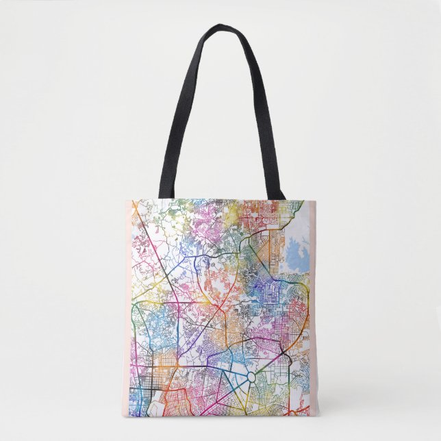 Bolsa Tote Mapa da Cidade das Filipinas no Caloocan (Frente)