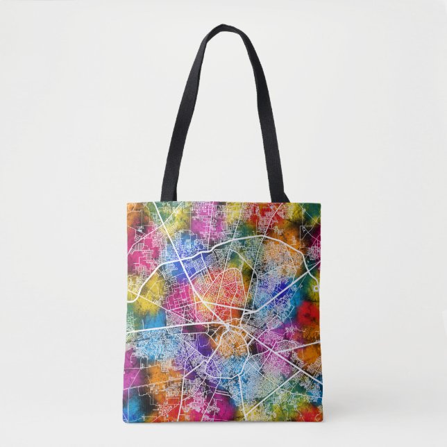 Bolsa Tote Mapa da Cidade de Amritsar Punjab (Frente)