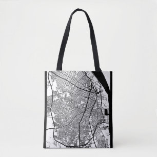 Bolsa Tote Mapa da Cidade de Barranquilla Colômbia