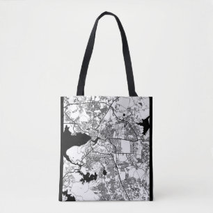 Bolsa Tote Mapa da Cidade de Bhopal Madhya Pradesh