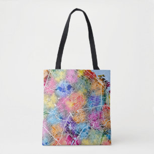 Bolsa Tote Mapa da cidade de Buenos Aires na Argentina