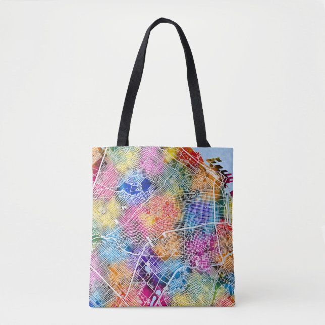 Bolsa Tote Mapa da cidade de Buenos Aires na Argentina (Frente)