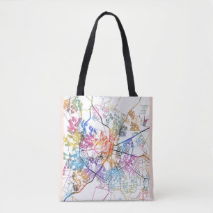Bolsa Tote Mapa da Cidade de Bulawayo Zimbábue