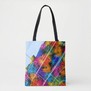 Bolsa Tote Mapa da Cidade de Camayenne Guiné